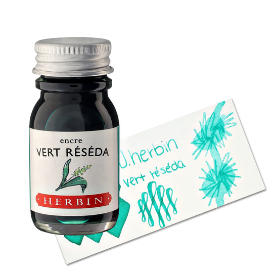 J. Herbin Vert Réséda (Green Mignonette) Bottled Fountain Pen Ink