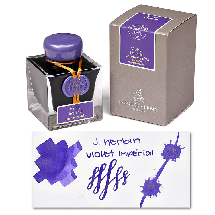 J. Herbin 1670 Anniversary Bottled Ink in Violet Imperial - 50 mL Bottled Ink