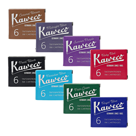 Kaweco Ink Cartridges in Assorted Colors - 8 Sets of 6