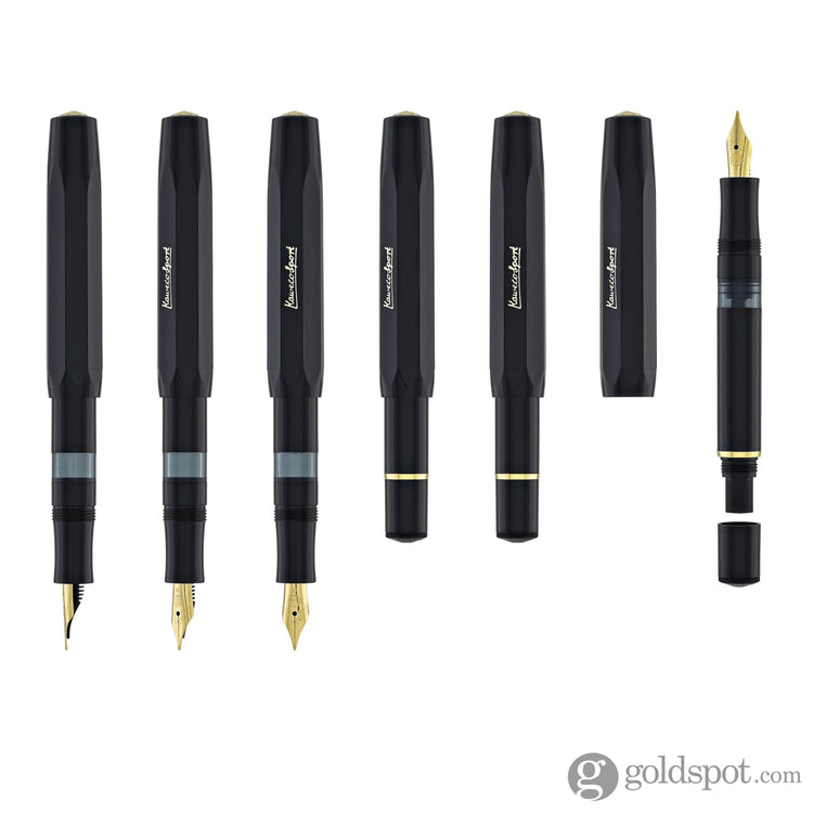 Kaweco Piston Fill Classic Sport Fountain Pen in Black Fountain Pen