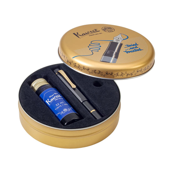Kaweco Sport Piston Fountain Pen in Black Starter Set