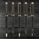 Laban Antique II Fountain Pen in Copper with Lines Fountain Pen