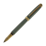 Laban Antique II Rollerball Pen in Green with Lines