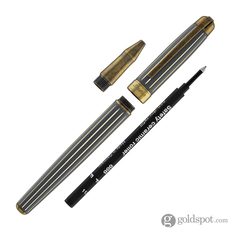 Laban Antique II Rollerball Pen in Grey with Lines Rollerball Pen