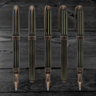 Laban Antique II Rollerball Pen in Copper with Lines Rollerball Pen