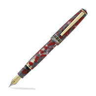 Laban Rosa Fountain Pen in Red and Gray Marbled