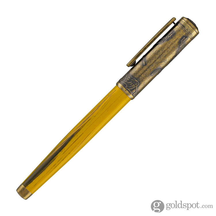 Laban Sanyu in Hand Fountain Pen Set in Antique Gold Fountain Pen