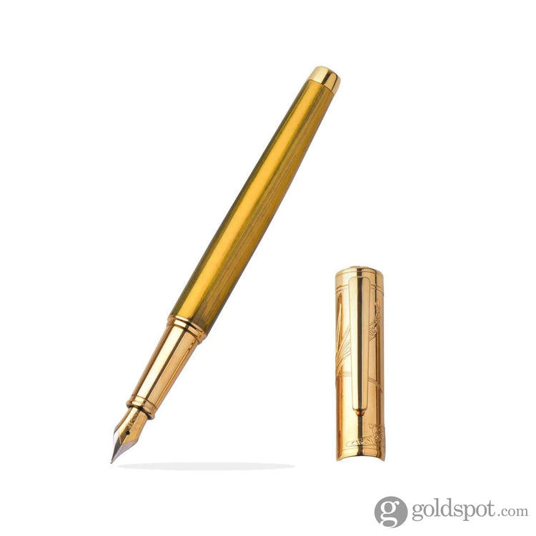 Laban Sanyu in Hand Fountain Pen Set in Gold Fountain Pen
