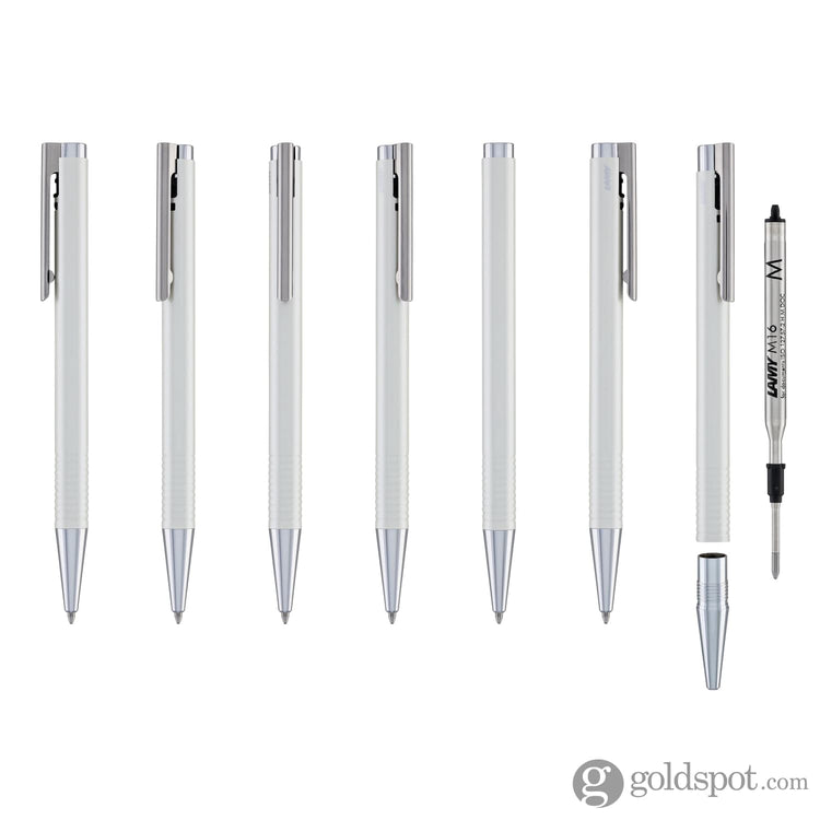 Lamy Logo Lx Matt Ballpoint Pen in Pearl Glossy Ballpoint Pens