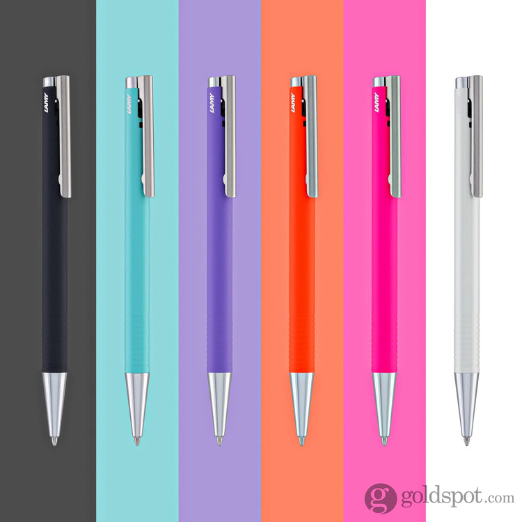 Lamy Logo Lx Matt Ballpoint Pen in Steel Black Ballpoint Pens