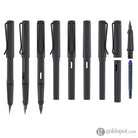 Lamy Safari Fountain Pen in Steel Black Fountain Pen