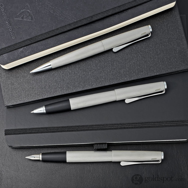 Lamy Studio Rollerball Pen in Brushed Stainless Steel Rollerball Pen