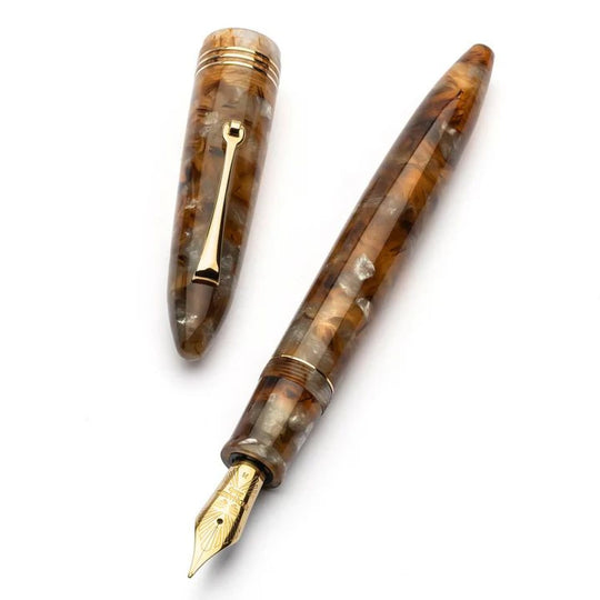 Leonardo Furore Fountain Pen in Acque Ambrate