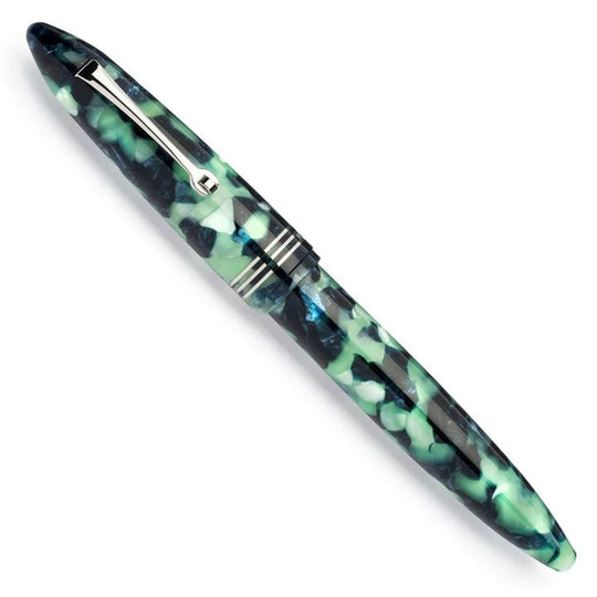 Leonardo Furore Rollerball Pen in Fiordo Di Furore with Silver Trim