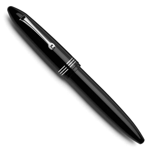 Leonardo Furore Rollerball Pen in Notte Di Furore with Silver Trim