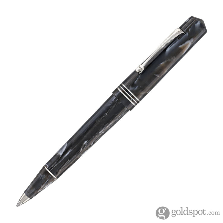 Leonardo Momento Zero Ballpoint Pen in Horn Silver Trim Ballpoint Pens