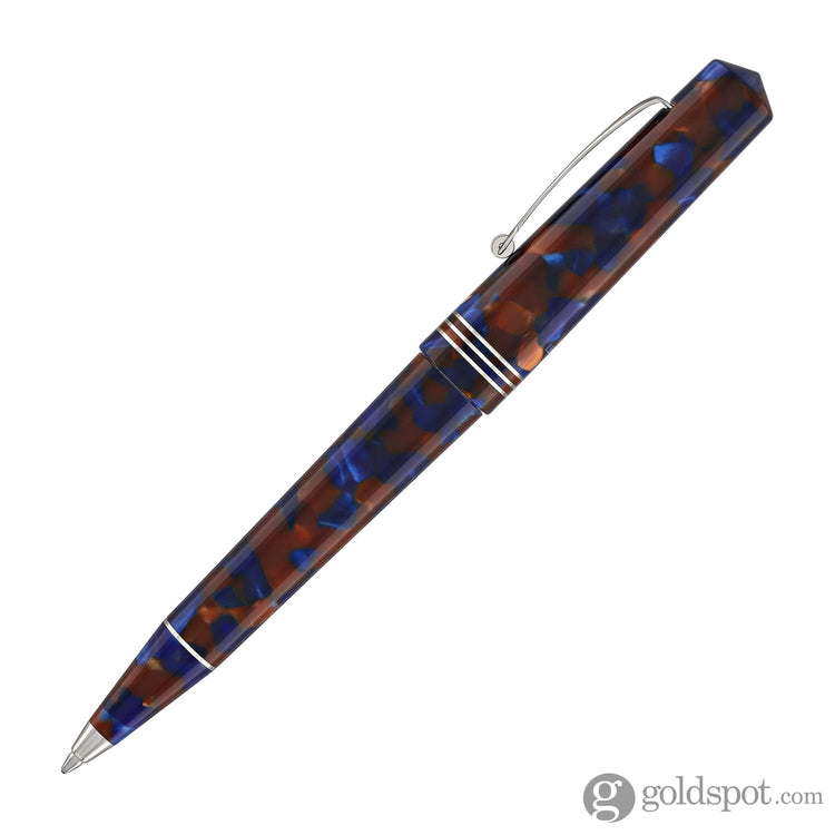 Leonardo Momento Zero Ballpoint Pen in Sea Stone Silver Trim Ballpoint Pens