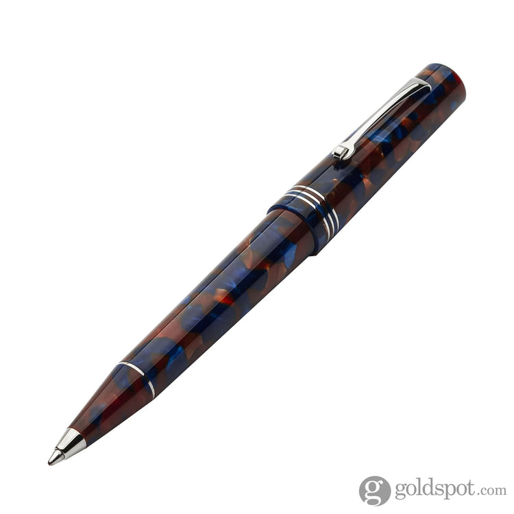 Leonardo Momento Zero Ballpoint Pen in Sea Stone Silver Trim Ballpoint Pens