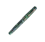 Leonardo Momento Zero Fountain Pen in Iride Green Blue 2021 with Rose Gold Trim - Fine Nib