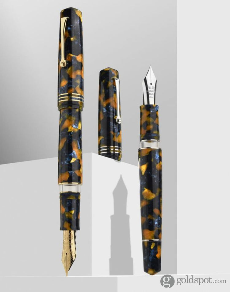 Leonardo Momento Zero Grande 2.0 Fountain Pen in Crepuscolo Marino No. 6 Size Nib Fountain Pen