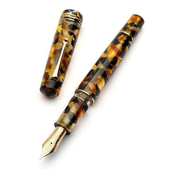Leonardo Momento Zero Grande 2.0 Fountain Pen in Sottobosco No. 8 Size 14kt Gold Nib