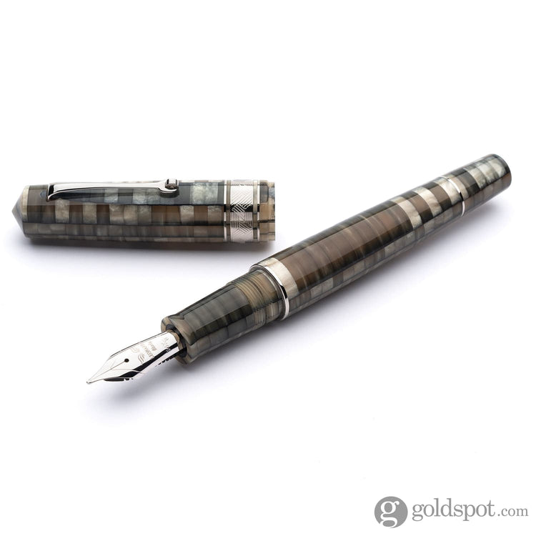 Leonardo Mosaico Fountain Pen in Chiaroscuro 14kt Gold Nib Fountain Pen