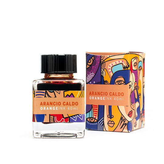 Leonardo Officina Bottled Ink in Arancio Tarocco Orange - 40 mL