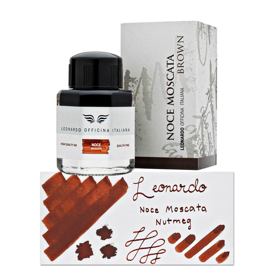 Leonardo Officina Bottled Ink in Noce Moscata Nutmeg - 40 mL