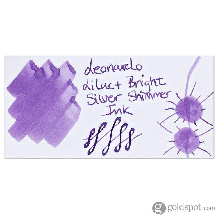 Leonardo Officina Shimmer Bottled Ink in Lilac Bright Silver - 40 mL Bottled Ink
