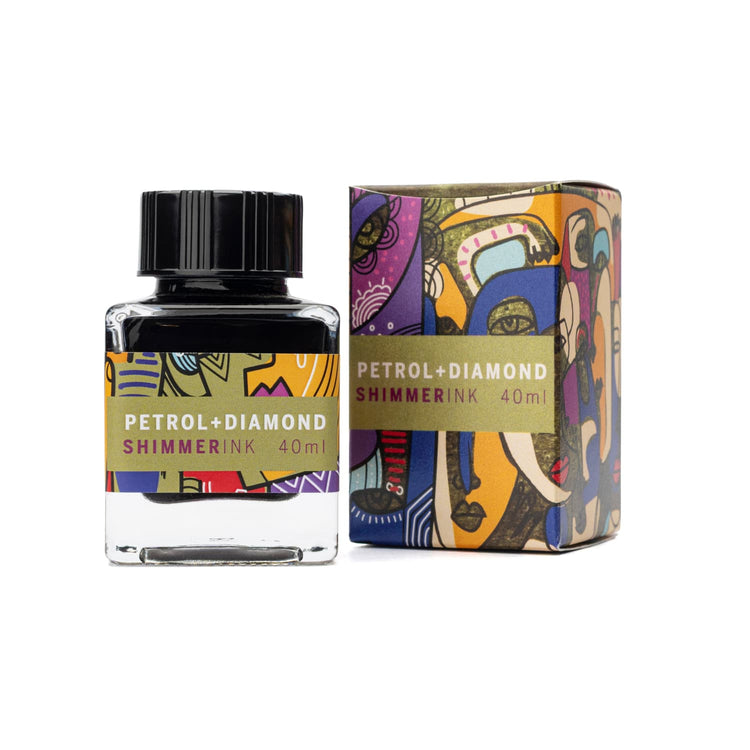 Leonardo Officina Shimmer Bottled Ink in Petrol Diamond - 40 mL Bottled Ink