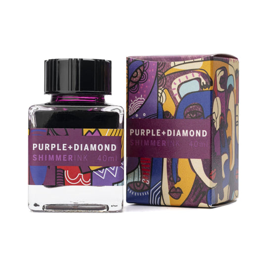 Leonardo Officina Shimmer Bottled Ink in Purple Diamond - 40 mL