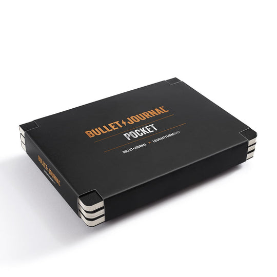 Leuchtturm 1917 Pocket Softcover Dot Grid Notebook in Black - Pack of 3
