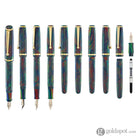 Magna Carta MAG 650 Fountain Pen in Oparex Lava Black - 14kt Gold Flex Nib Fountain Pen