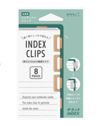 Midori Index Clip in Chiratto Orange