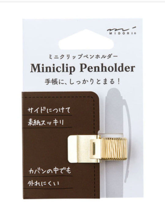 Midori Miniclip Penholder in Gold
