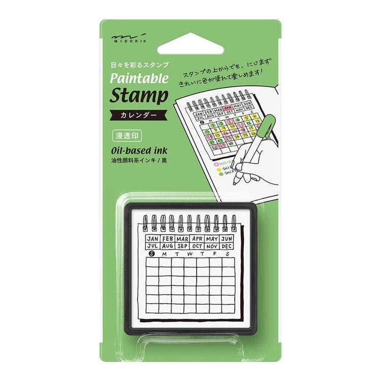 Midori Paintable Stamp Pre-Inked in Calendar Accessories