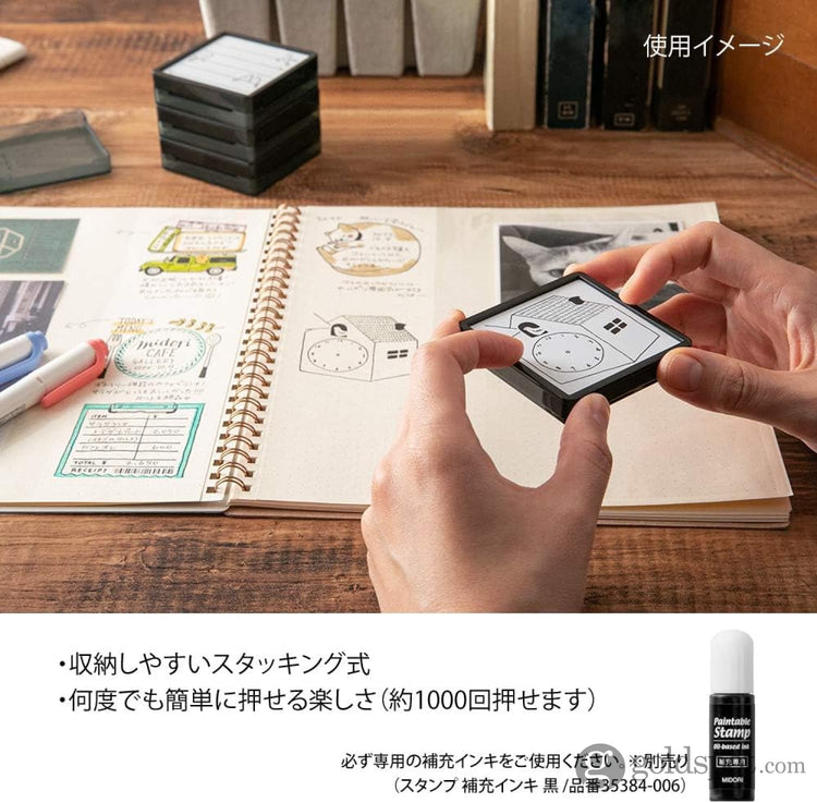 Midori Paintable Stamp Pre-Inked in Planning Accessories