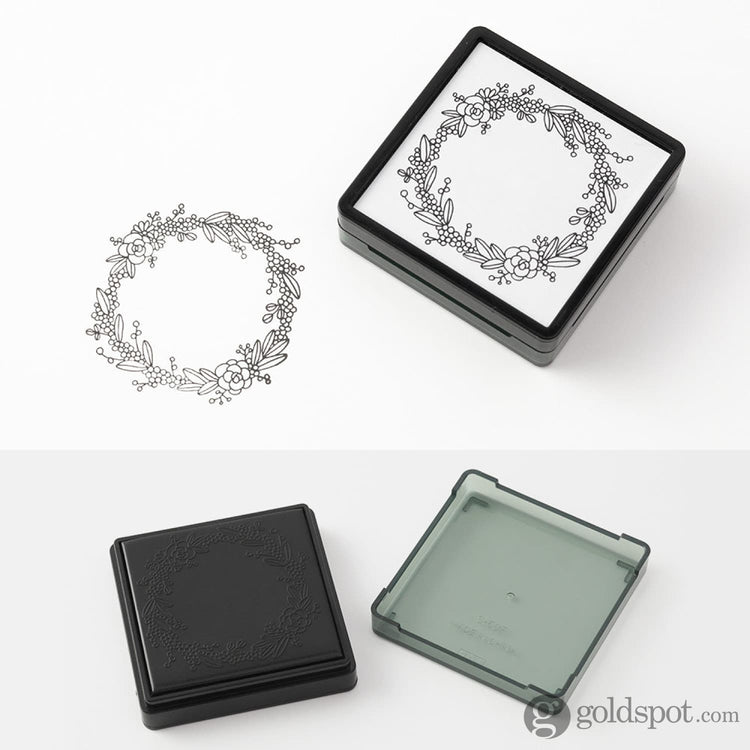 Midori Paintable Stamp Pre-Inked in Wreath Accessories