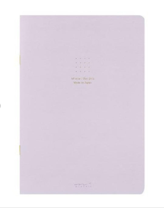 Midori Soft Color A5 Notebook in Purple - Dot Grid