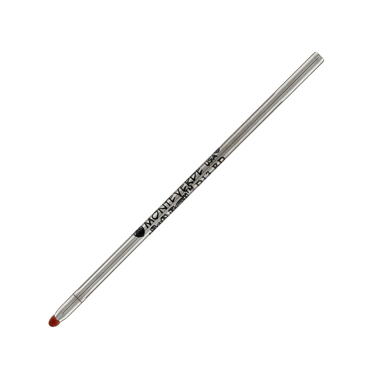 Monteverde D-1 Size Soft Roll Multi Functional Ballpoint Pen Refill in Red - Medium Point Multi-Function Pen Refills