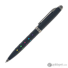 Monteverde Illusia Gel Pen in Diamond Shapes Black Matte with Gunmetal Trim Gel Pen