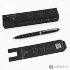 Monteverde Illusia Gel Pen in Diamond Shapes Black Matte with Gunmetal Trim Gel Pen
