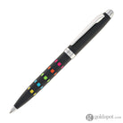 Monteverde Illusia Gel Pen in Square Shapes Black Matte with Chrome Trim Gel Pen