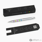 Monteverde Illusia Gel Pen in Triangle Shapes Chrome with Chrome Trim Gel Pen