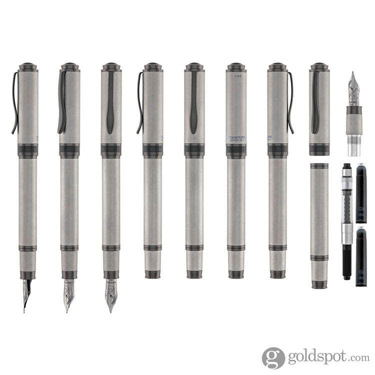 Monteverde Innova Fountain Pen in Solid Titanium Fountain Pen
