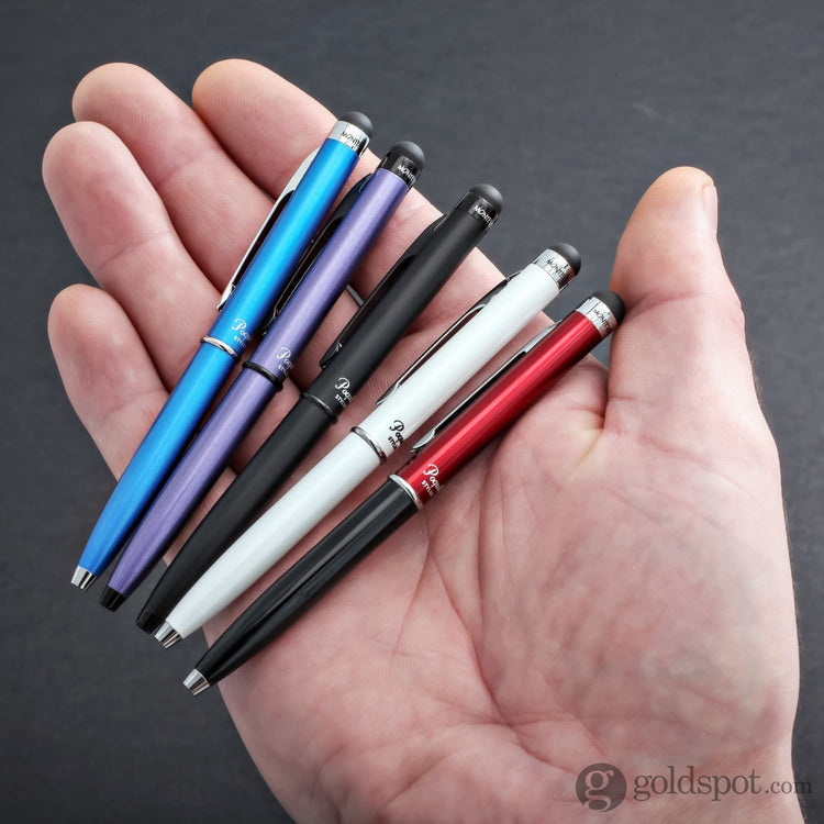 Monteverde Poquito Stylus Ballpoint Pen in Cobalt Blue with Chrome Trim Ballpoint Pens