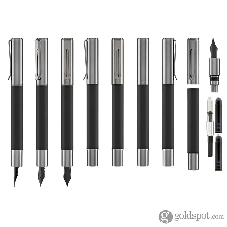 Monteverde USA Ritma Anodized Fountain Pen in Black Fountain Pen