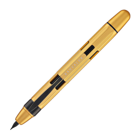 Nahvalur Eclipse Retractable Fountain Pen in Electrum