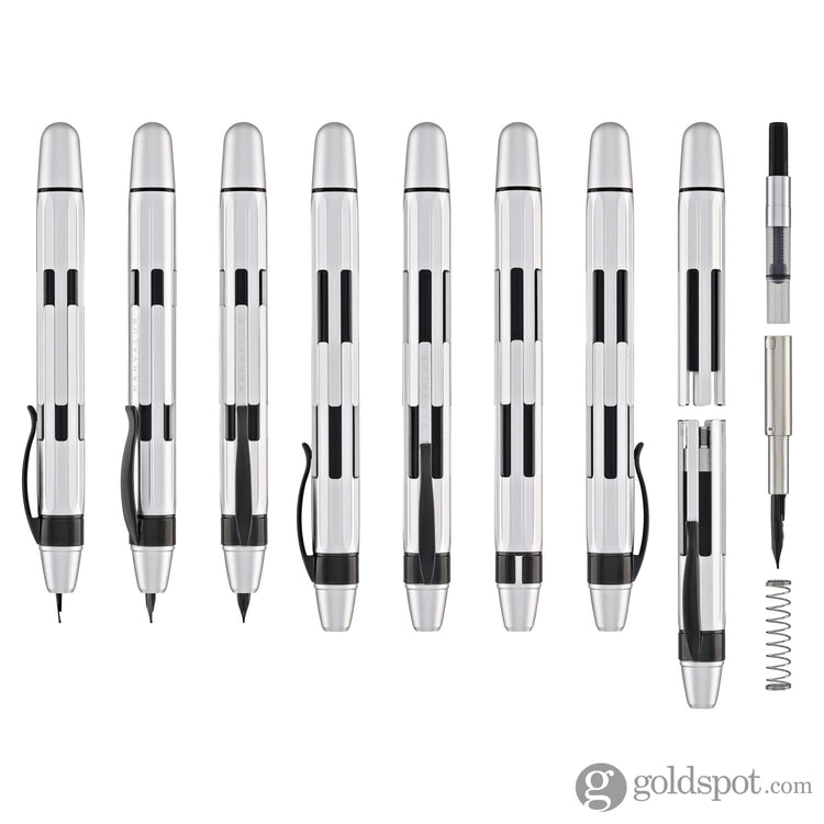 Nahvalur Eclipse Retractable Fountain Pen in Iridium Fountain Pen