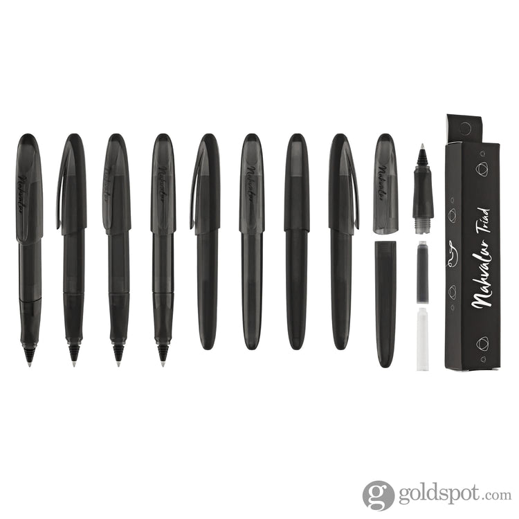 Nahvalur Triad Collection Rollerball Pen in Black Rollerball Pen